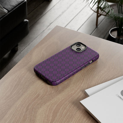 Vibrant Kaleidoscope - Purple - Black - Tough Cases