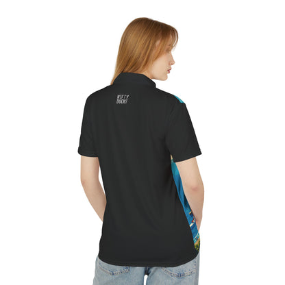 Amalfi - Black - Unisex Polo Shirt