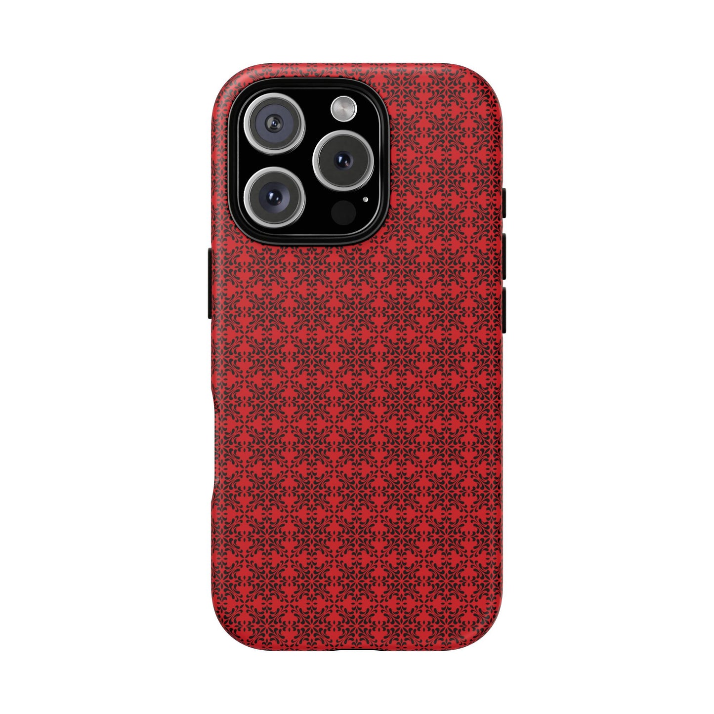 Vibrant Kaleidoscope - Black - Scarlet - Tough Cases