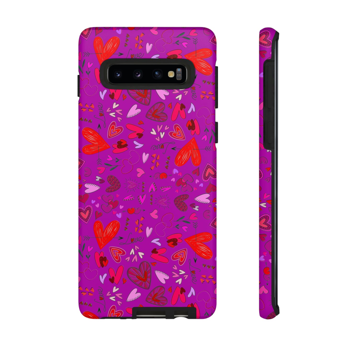 Heart Doodles - Deep Magenta B805AE - Tough Cases