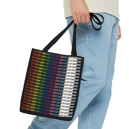 GAY GAY GAY - Black 000000 - Tote Bag