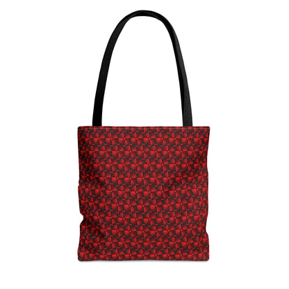 Letter Art - I - Red - Black 000000 - Tote Bag