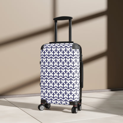 Anchors Away - Blue - White - Suitcases