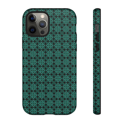 Vibrant Kaleidoscope - Turquoise - Black - Tough Cases