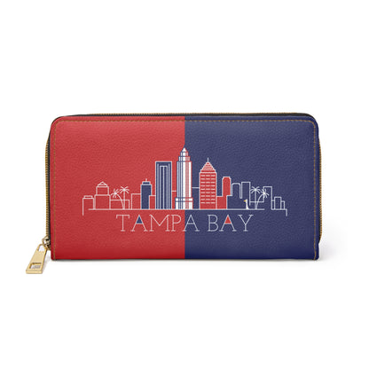 Tampa Bay - Red White and Blue City series - Zipper Wallet