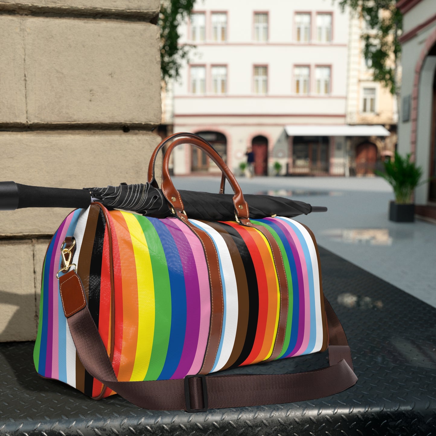 Pride stripes - Waterproof Travel Bag
