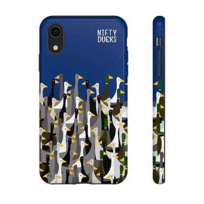 That is a LOT of ducks - Logo - Blue 003377 - Tough Cases