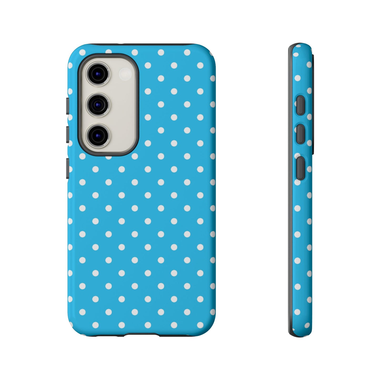 White dots on blue - Tough Cases