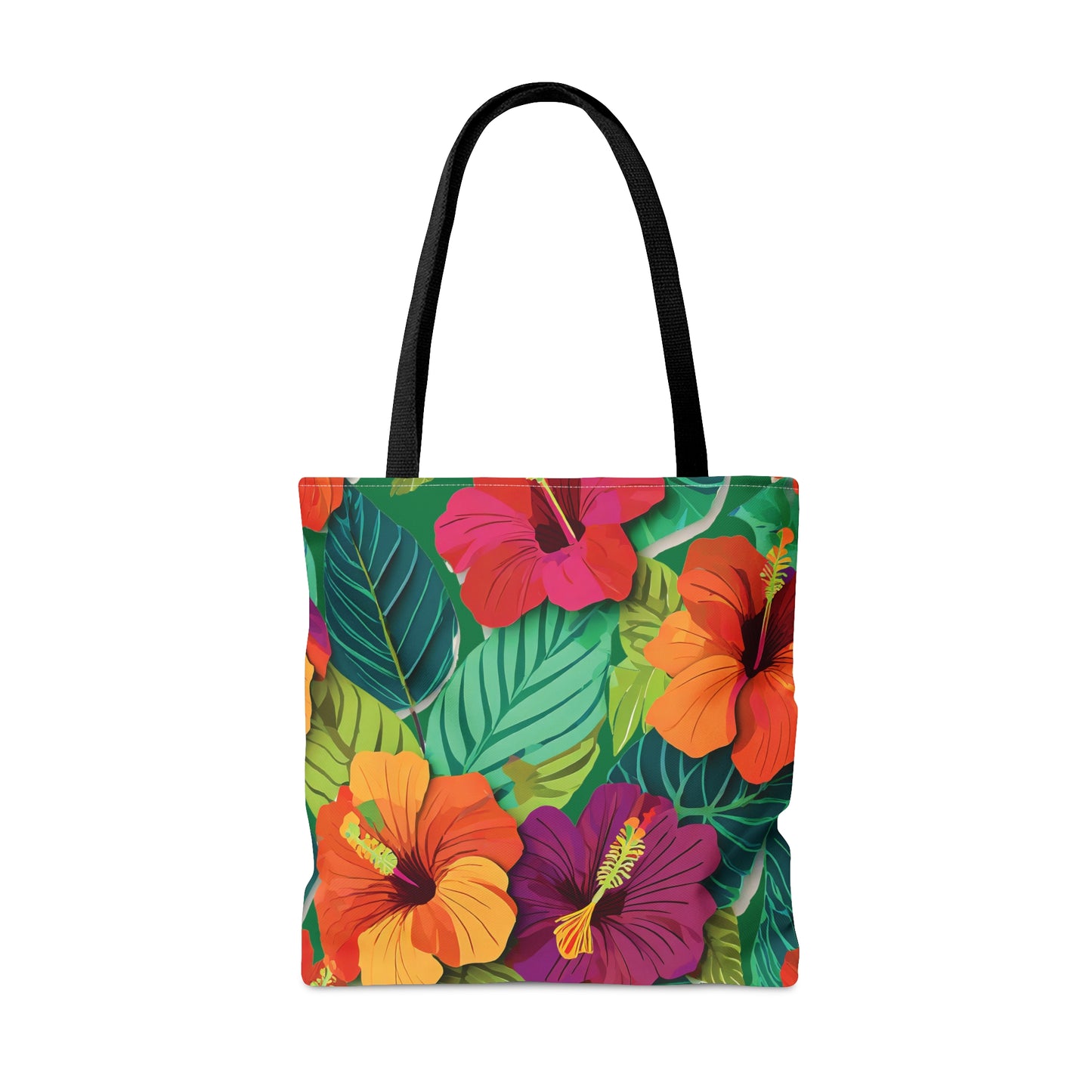 Hibiscus3 - Green 057944 - Tote Bag