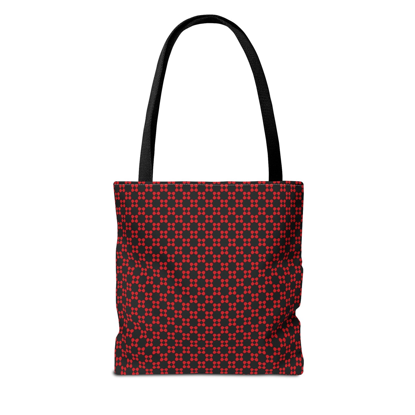 Pixel Petals - Red - Black - Tote Bag