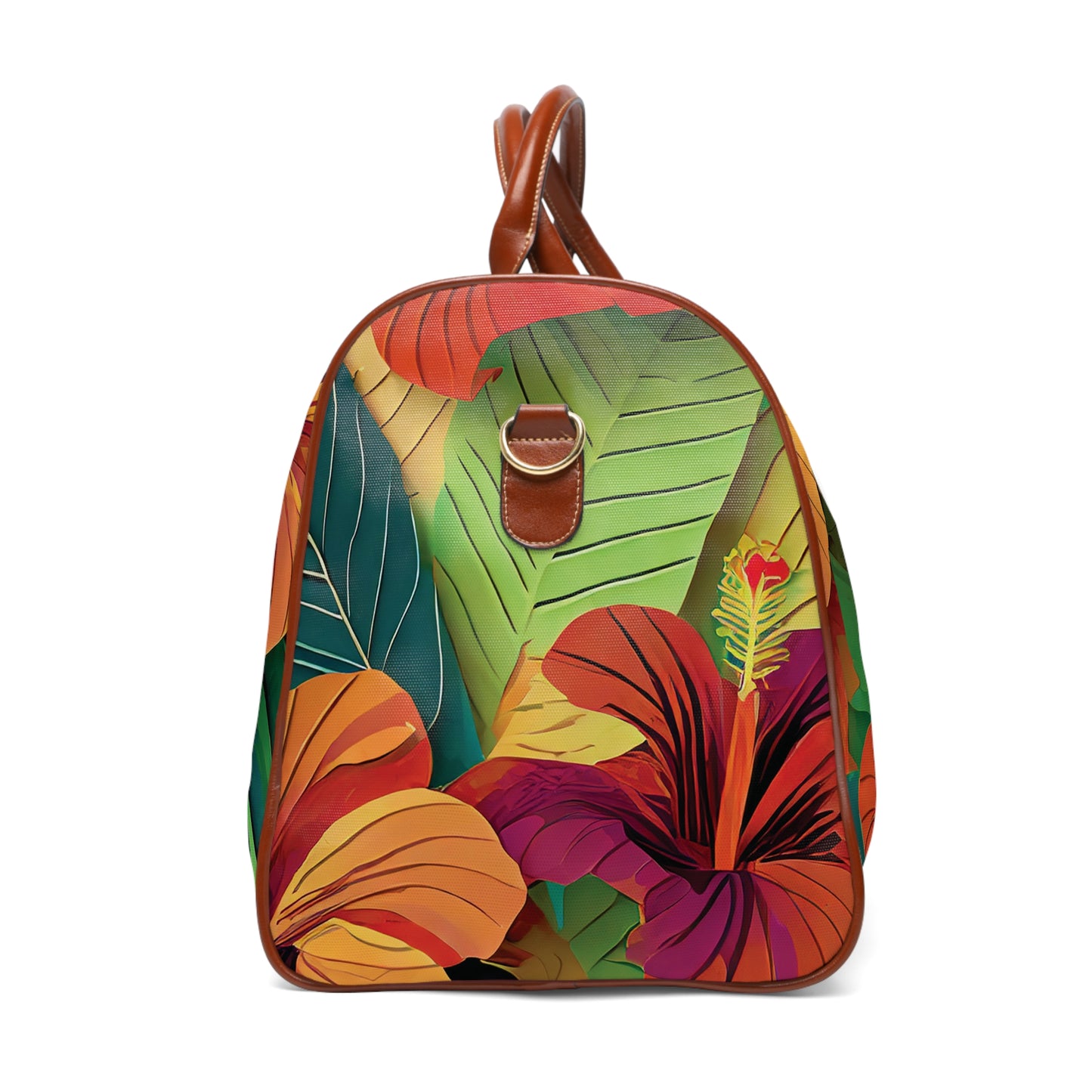 Hibiscus4 - Waterproof Travel Bag