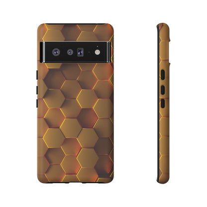 Hexagonal pattern - Gold - Tough Cases