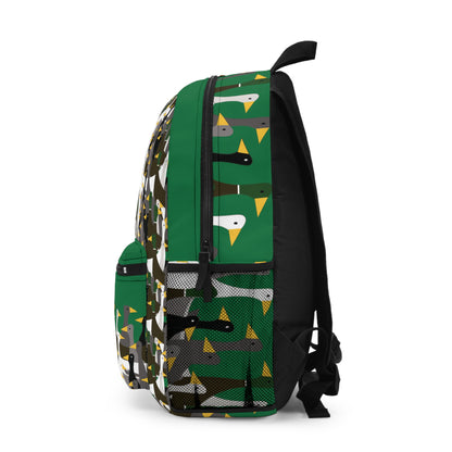 That is a LOT of ducks -  - Dark Green 057944 - Backpack