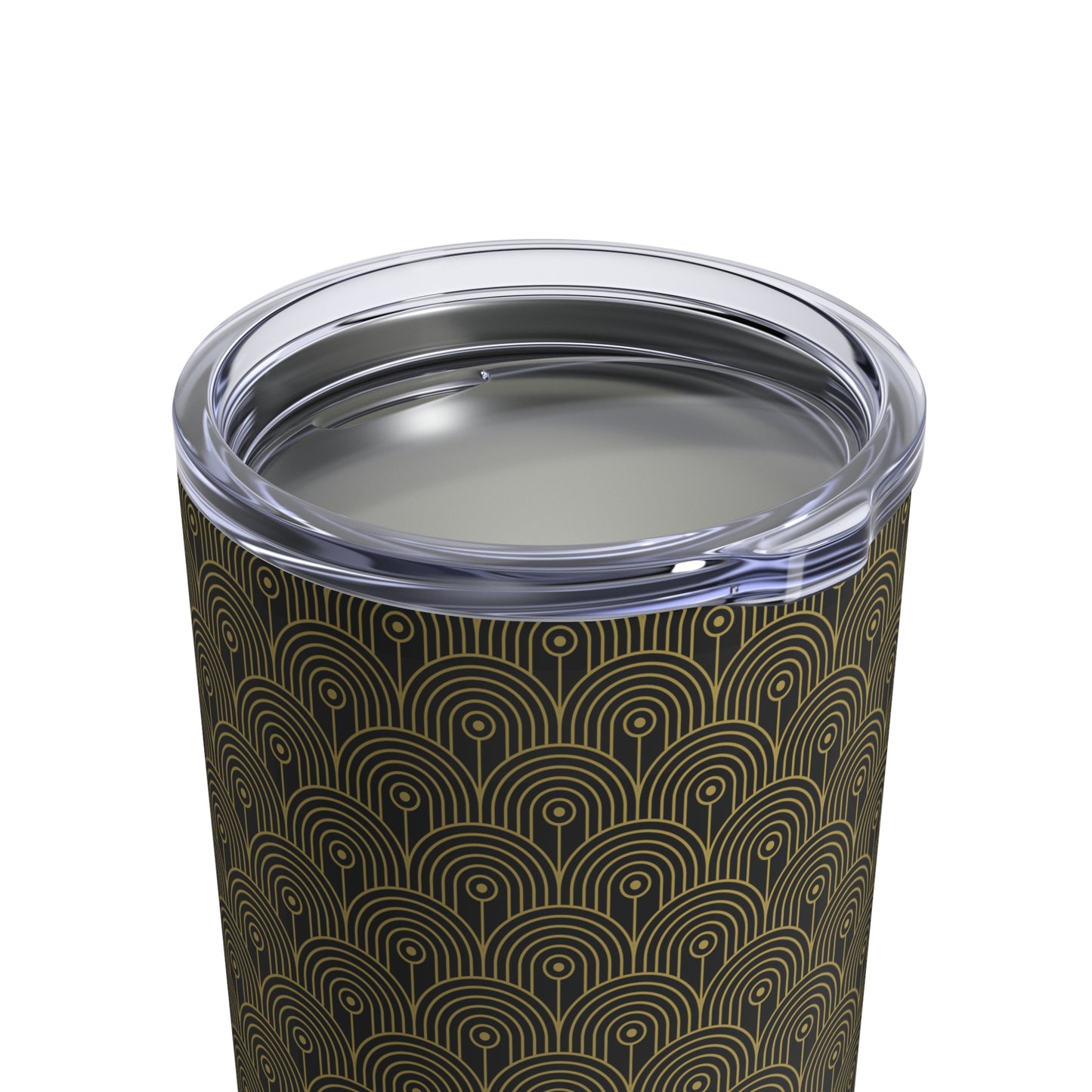 Art Deco 10 - Black 000000 - Tumbler 10oz