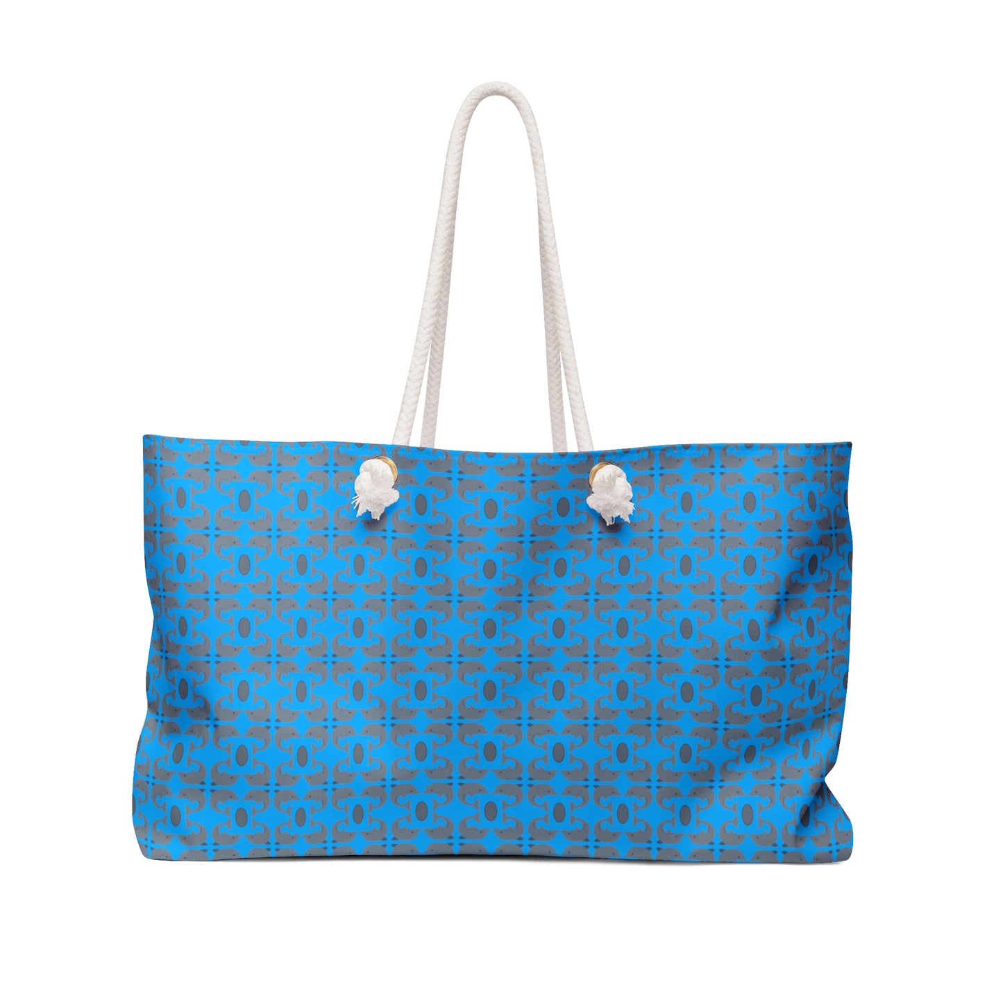 Playful Dolphins - Blue 00b3ff - Weekender Bag