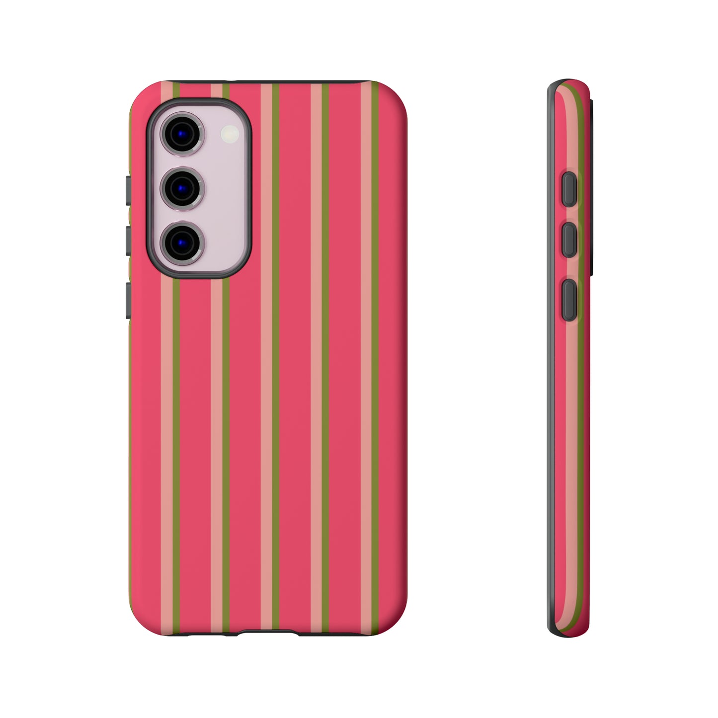 Pink and green stripes - Tough Cases