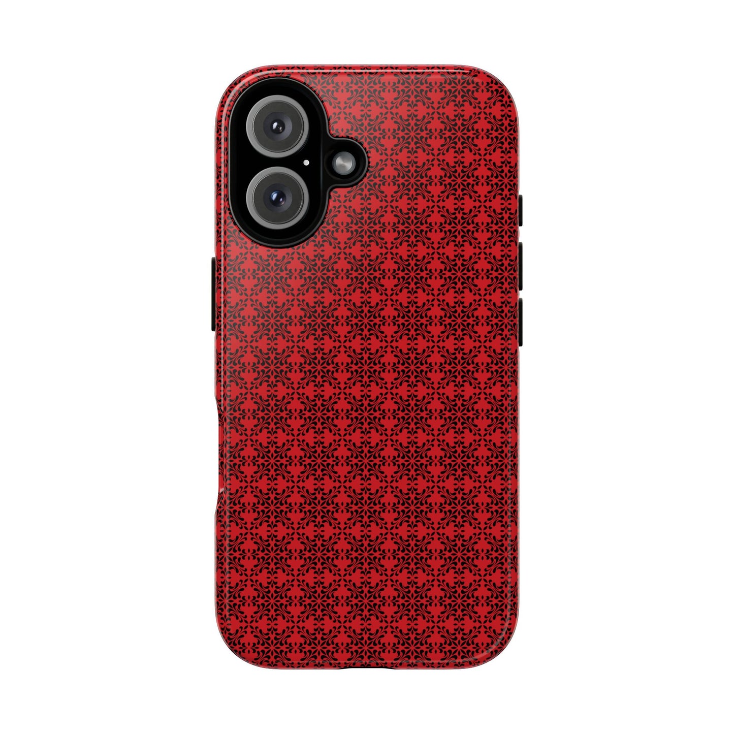 Vibrant Kaleidoscope - Black - Scarlet - Tough Cases