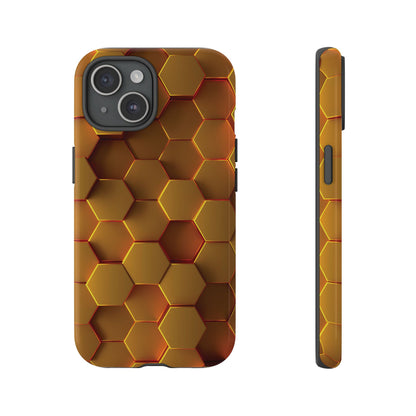 Hexagonal pattern - Gold - Tough Cases