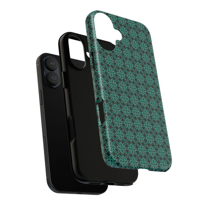 Vibrant Kaleidoscope - Turquoise - Black - Tough Cases