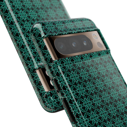 Vibrant Kaleidoscope - Turquoise - Black - Tough Cases