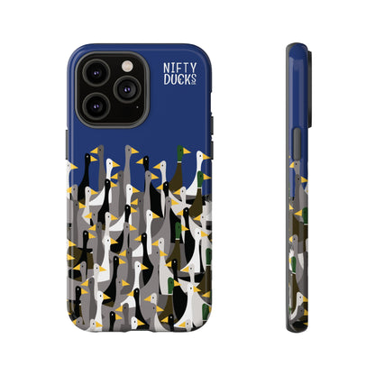 That is a LOT of ducks - Logo - Blue 003377 - Tough Cases