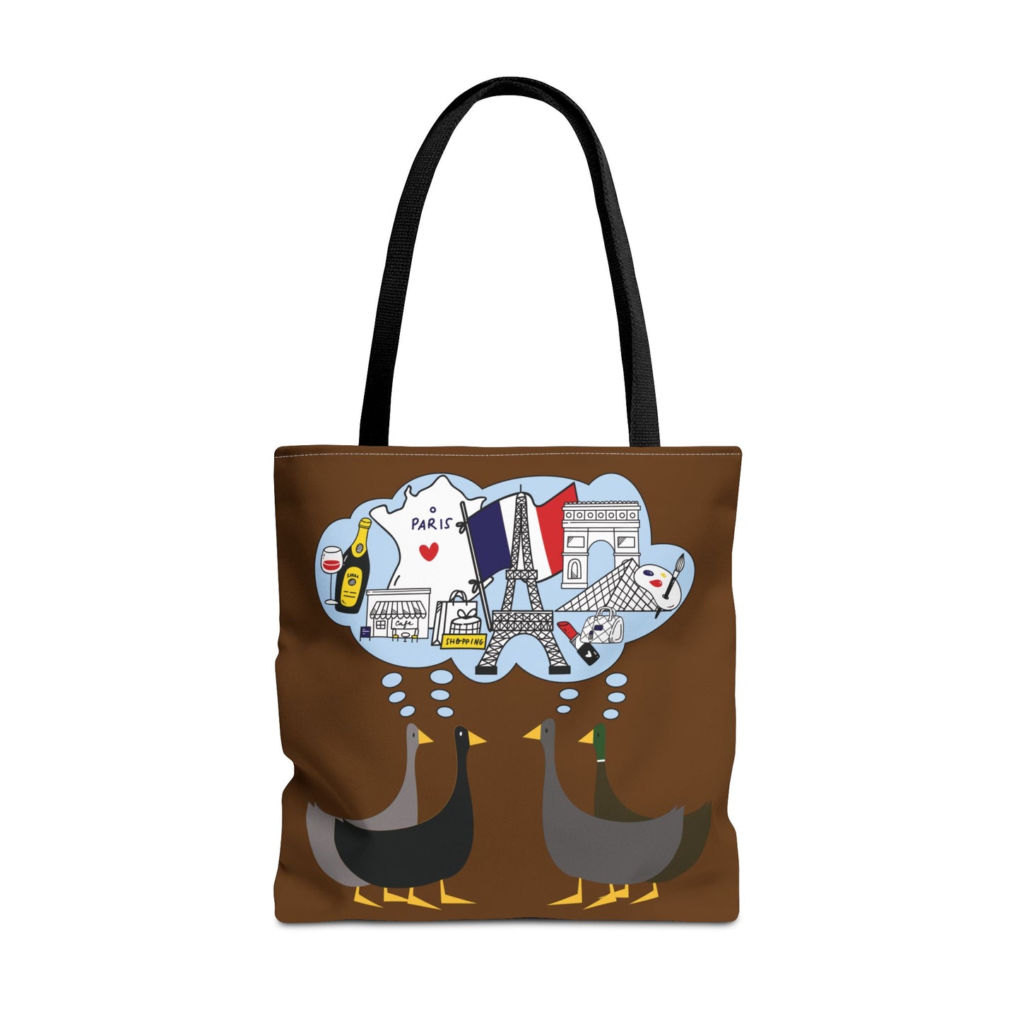 Ducks dreaming of Paris - Pullman Brown 643b13 - Tote Bag