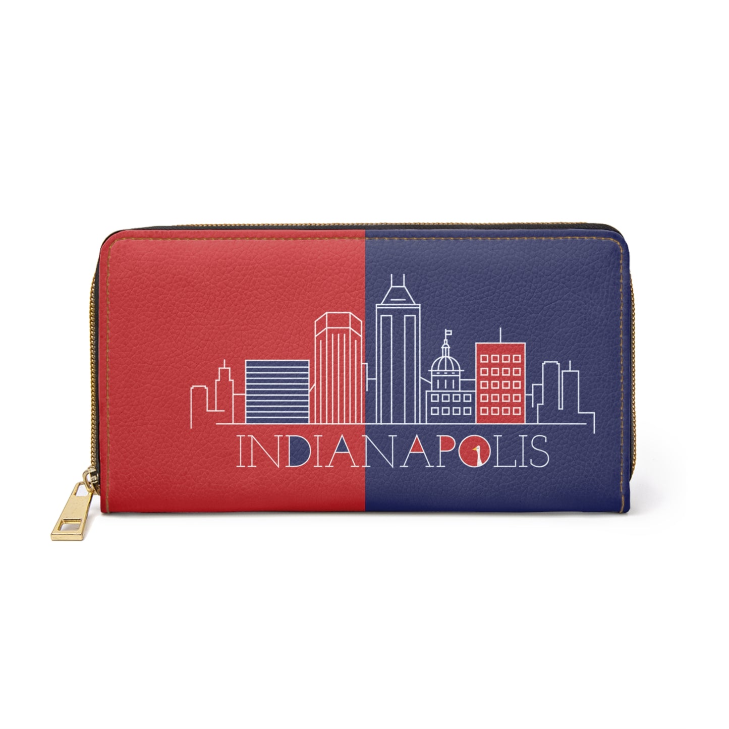 Indianapolis - Red White and Blue City series - Zipper Wallet