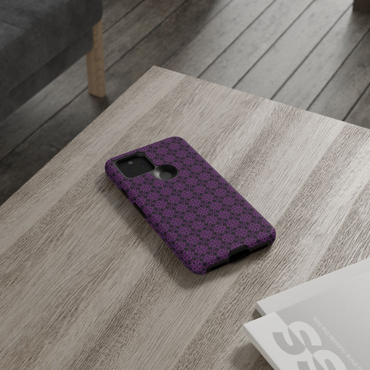 Vibrant Kaleidoscope - Purple - Black - Tough Cases