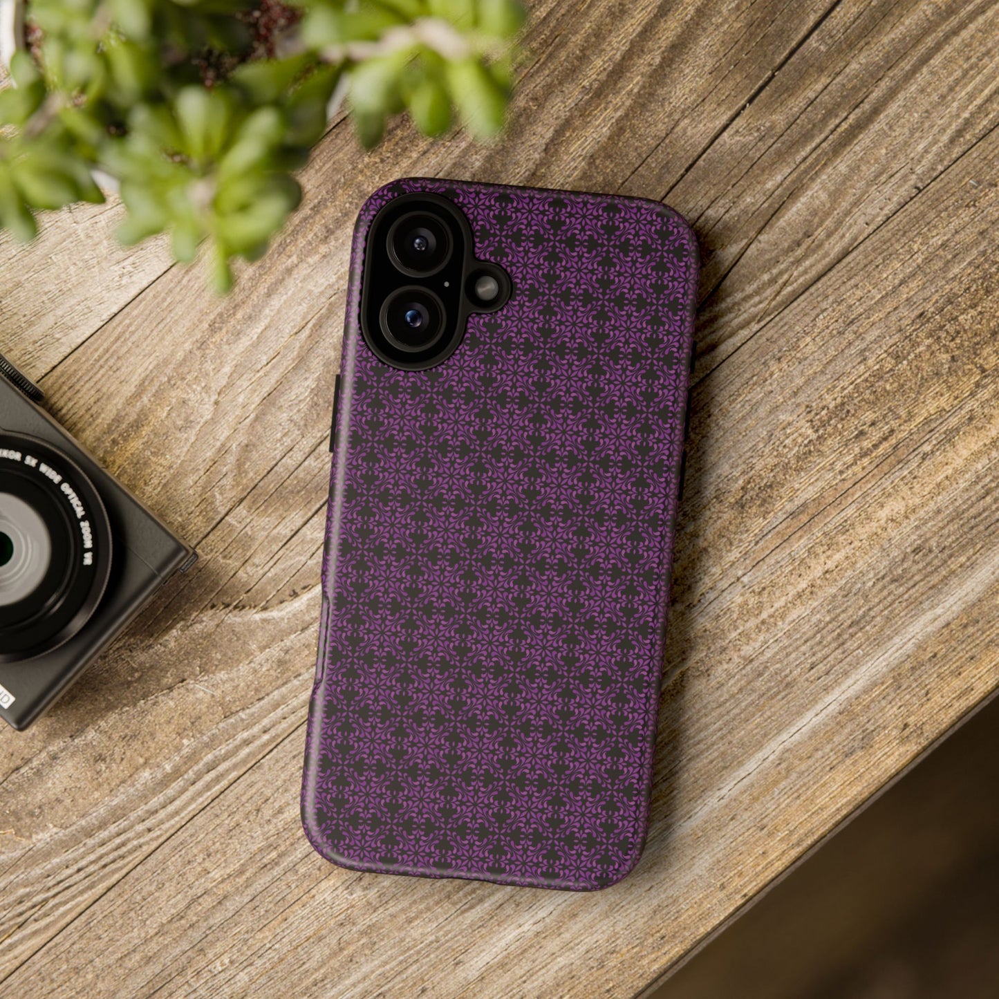 Vibrant Kaleidoscope - Purple - Black - Tough Cases