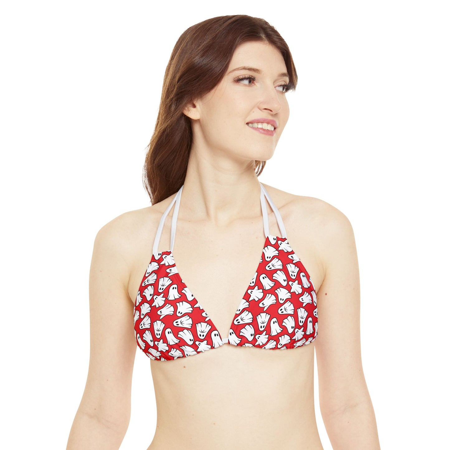 Boo - Ghosts - Halloween - Scarlet de0000 - Strappy Bikini Set