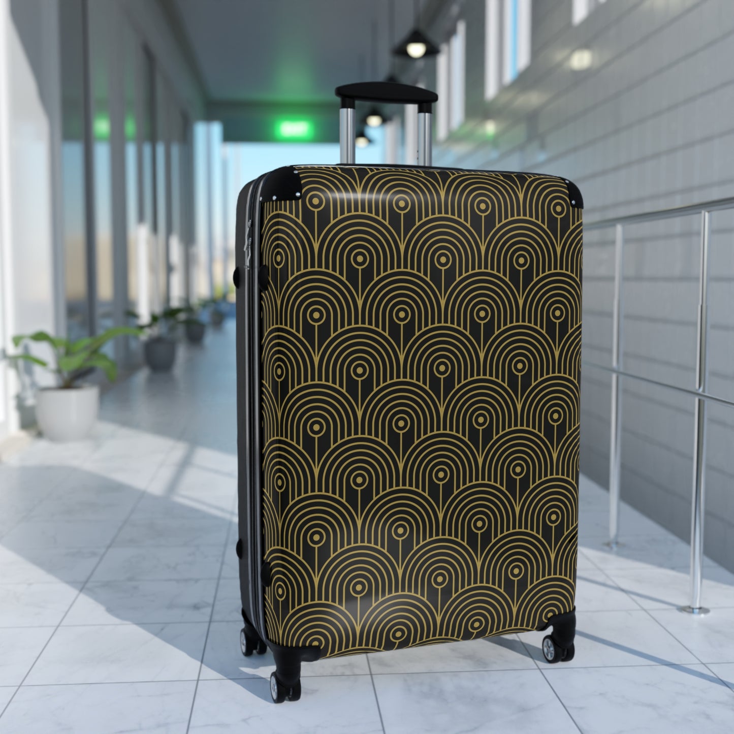 Art Deco 10 - Black 000000 - Suitcase