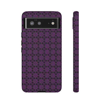 Vibrant Kaleidoscope - Purple - Black - Tough Cases