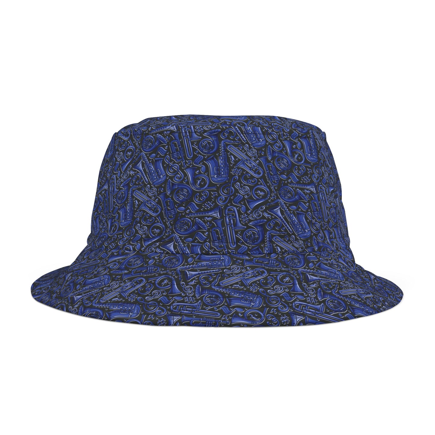 Band Camp - Blue - Black 000000 - Bucket Hat (AOP)