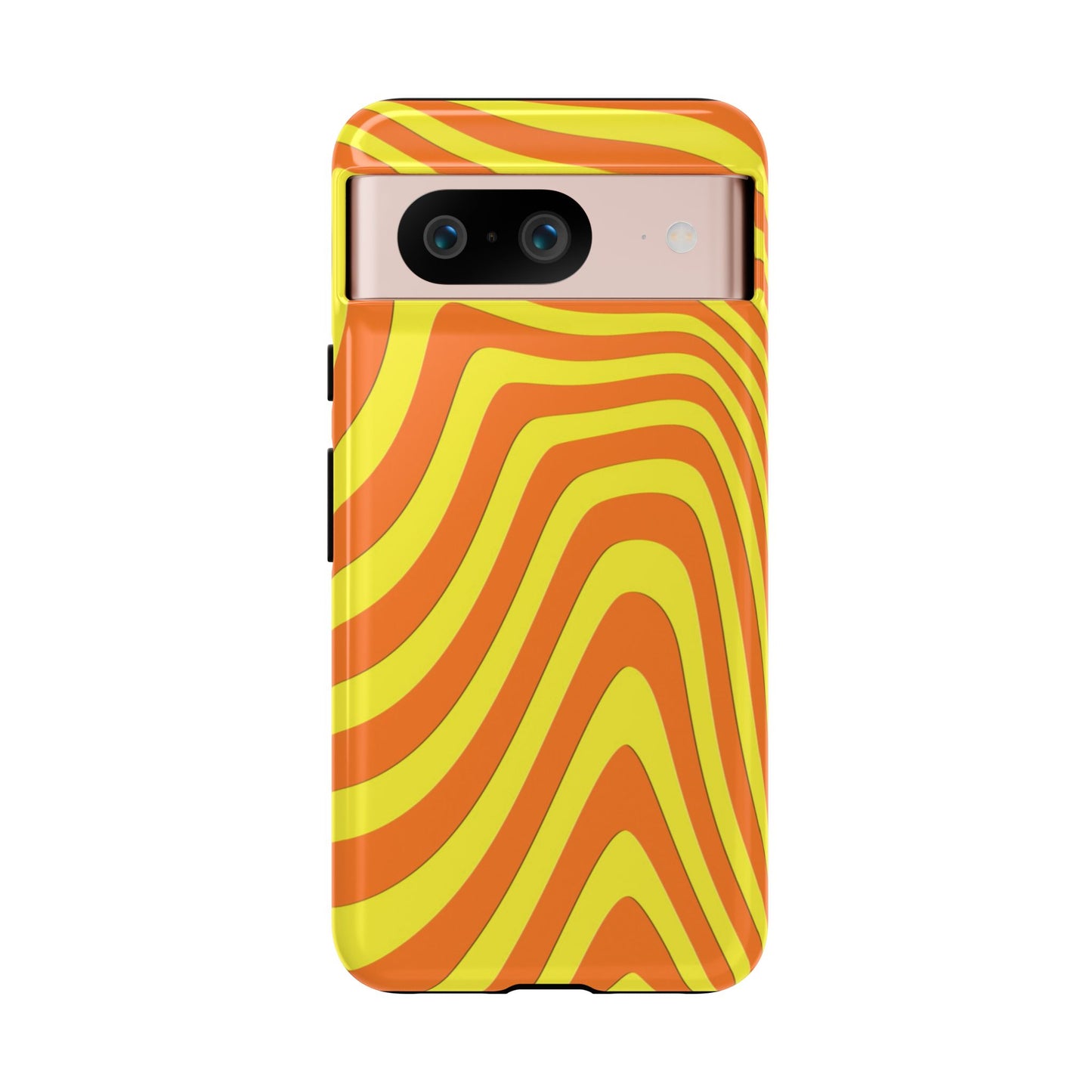 Retro wavy - Yellow and Orange - Tough Cases