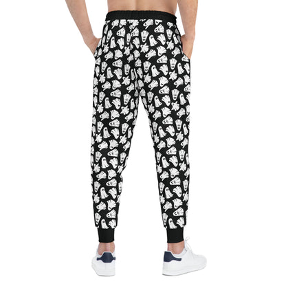 Boo - Ghosts - Halloween - Black 000000 - Athletic Joggers