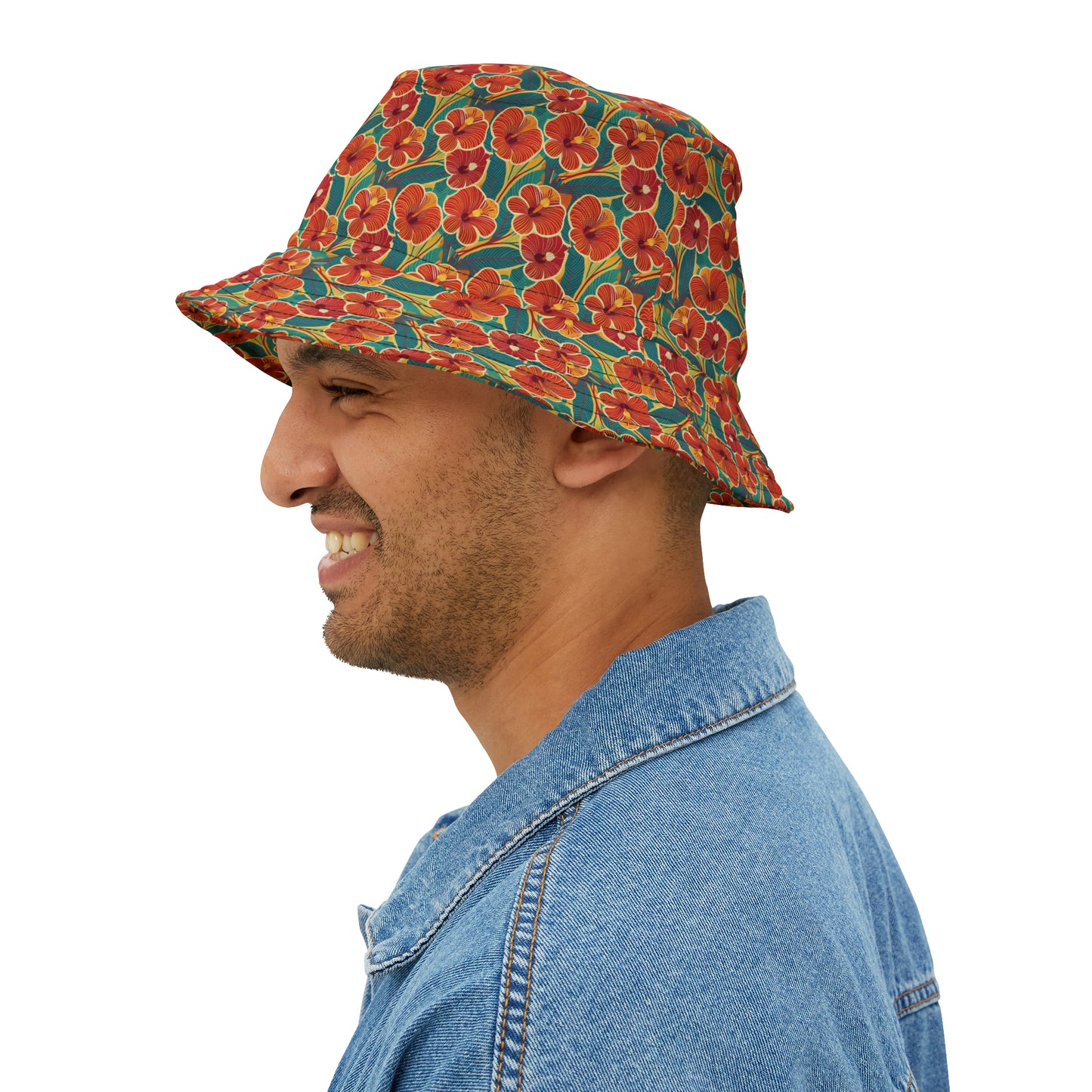 Hibiscus1 - Bucket Hat (AOP)