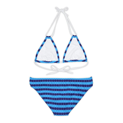 Blueberry Bliss - Azure 0080FF - Strappy Bikini Set