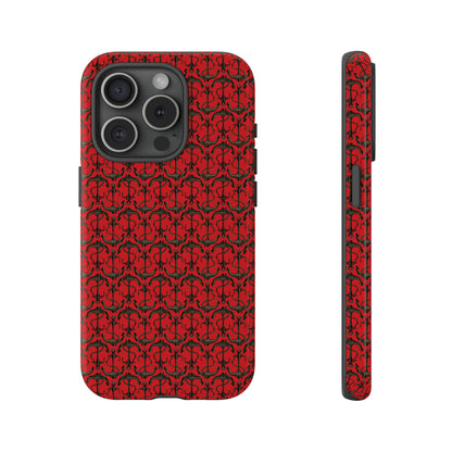 Anchors Away - Black Gray - Scarlet de0000 - Tough Cases