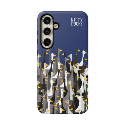 That is a LOT of ducks - Logo - Blue 003377 - Tough Cases