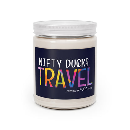 Nifty Ducks Co Travel Logo - Blue 000033 - Scented Candles, 9oz