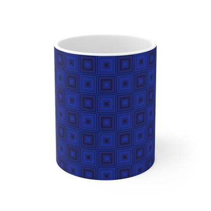 Blue Squares - Mug 11oz