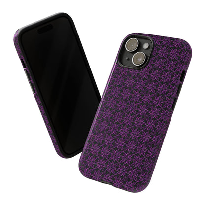 Vibrant Kaleidoscope - Purple - Black - Tough Cases