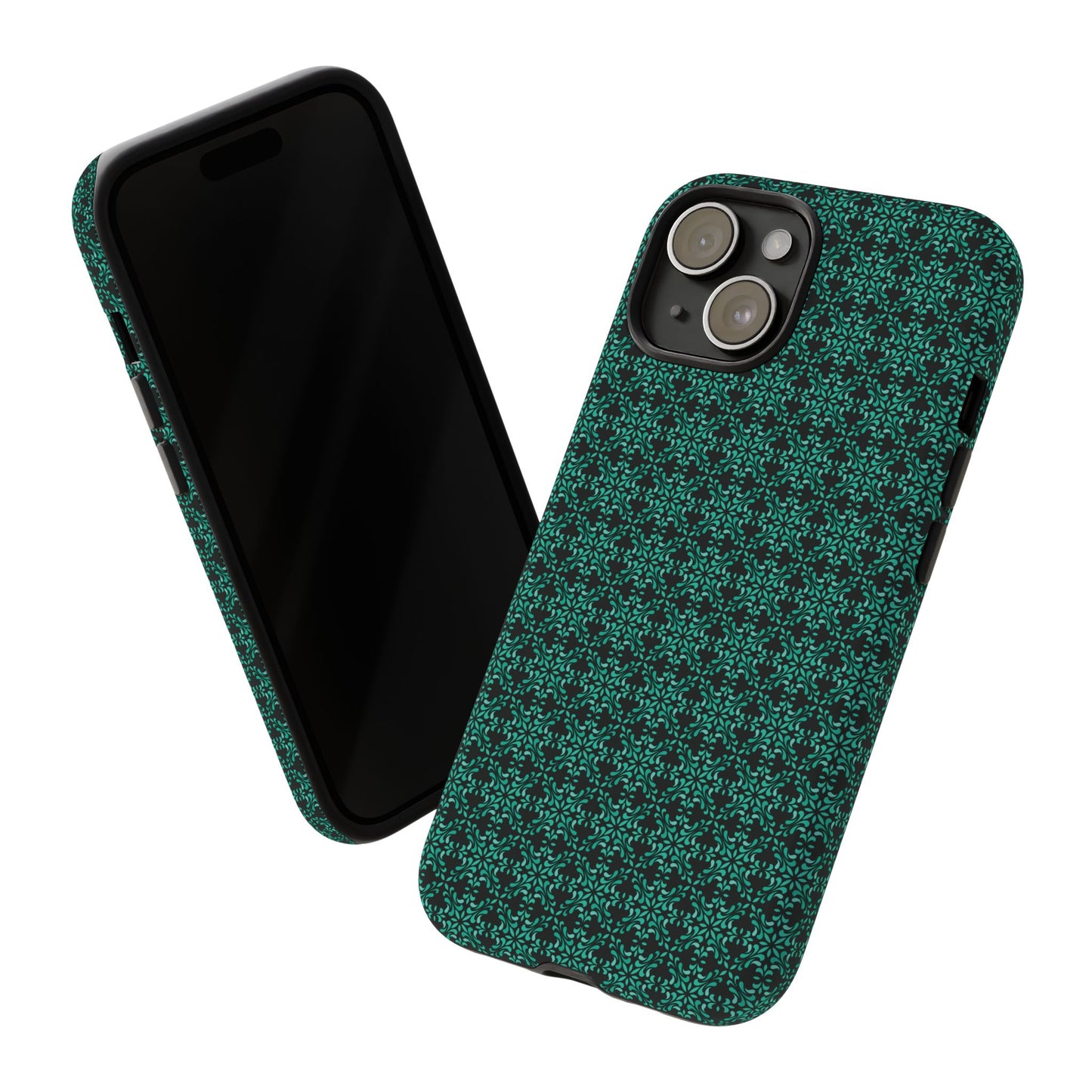 Vibrant Kaleidoscope - Turquoise - Black - Tough Cases