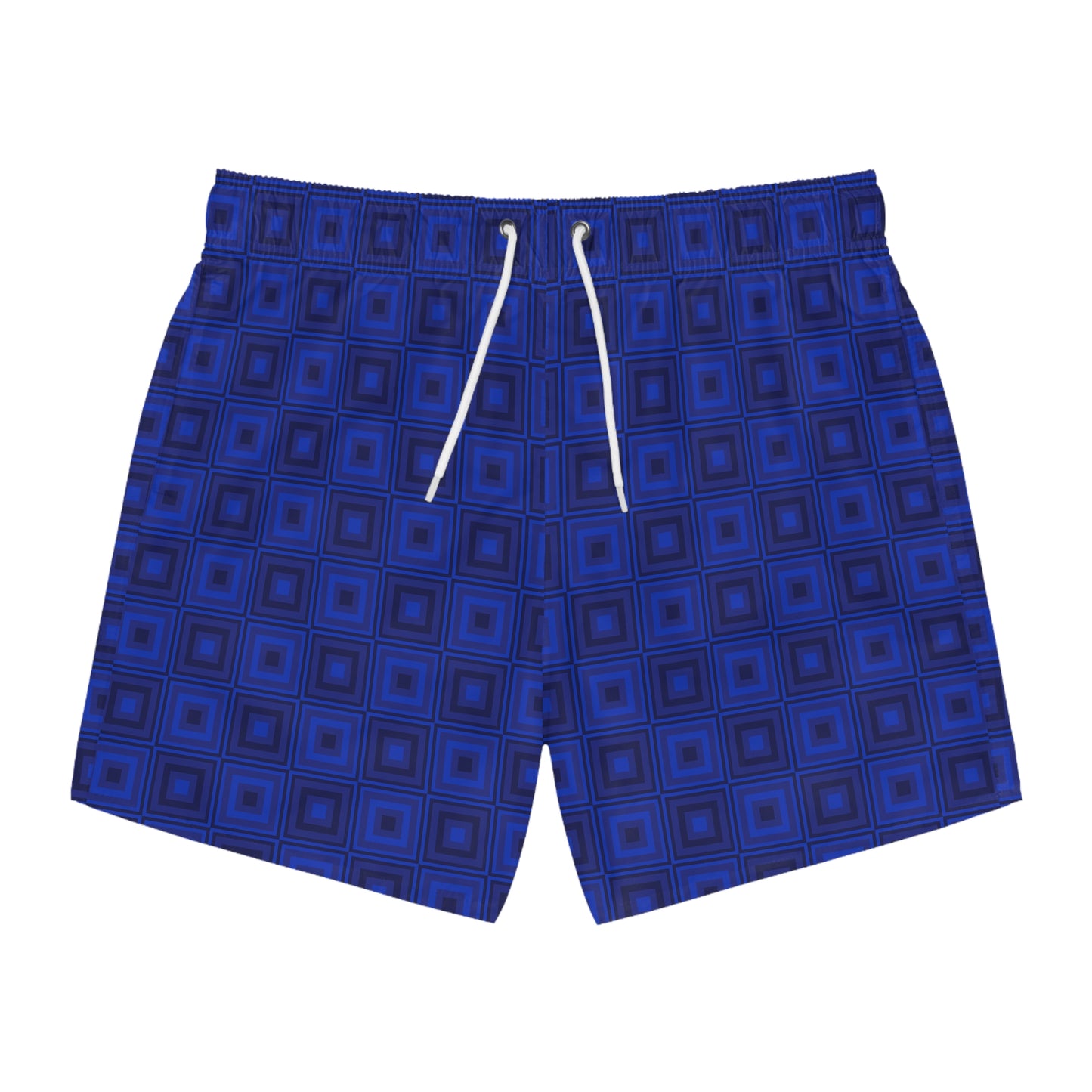 Blue Squares - Swim Trunks