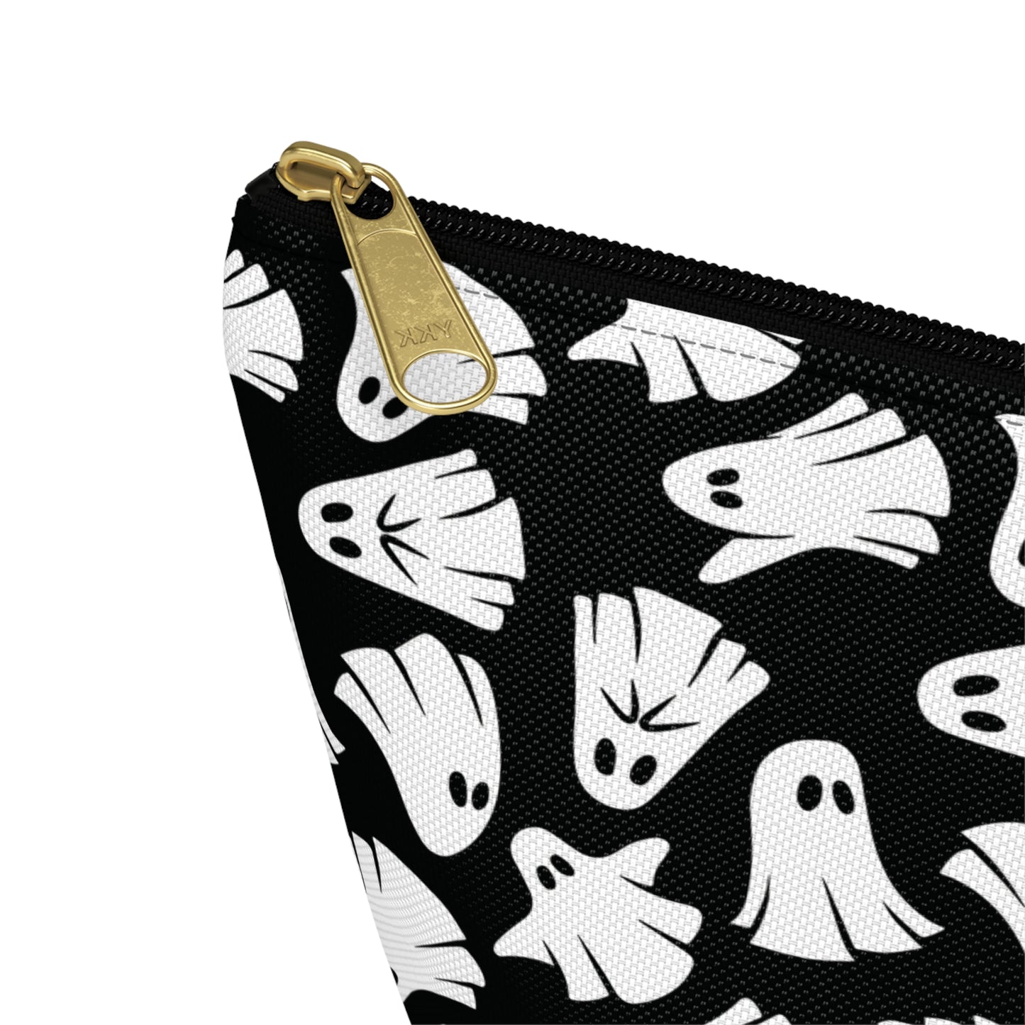 Boo - Ghosts - Halloween - Black 000000 - Accessory Pouch w T-bottom