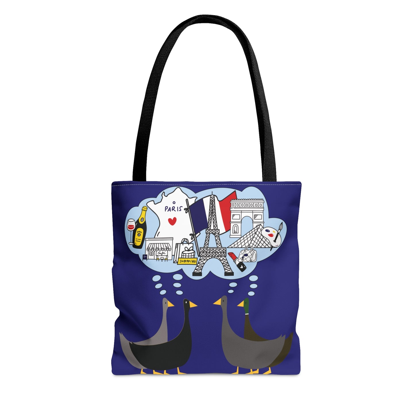 Ducks dreaming of Paris - Ultramarine 160987 - Tote Bag