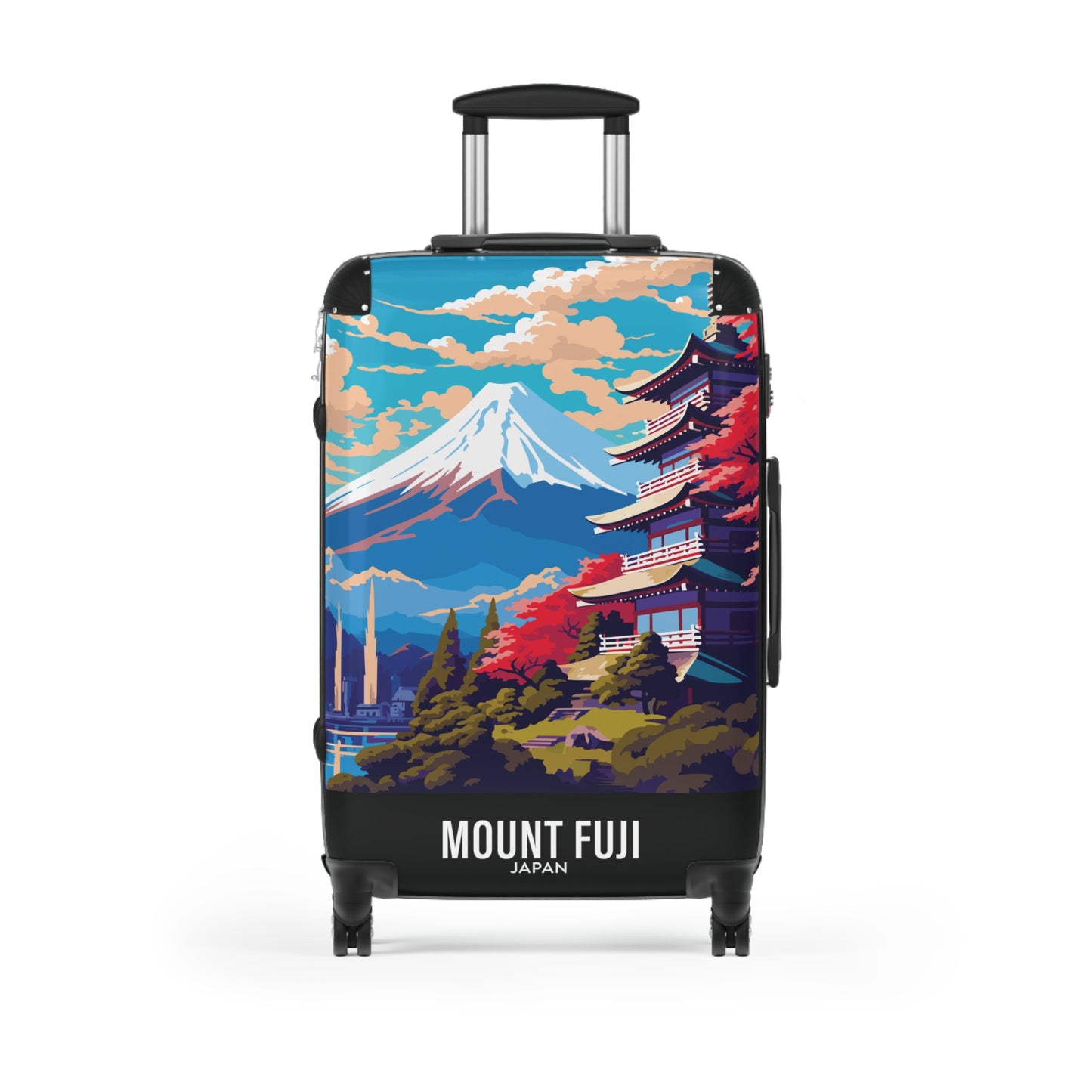 Mount Fuji - Japan - Black 000000 - Suitcase