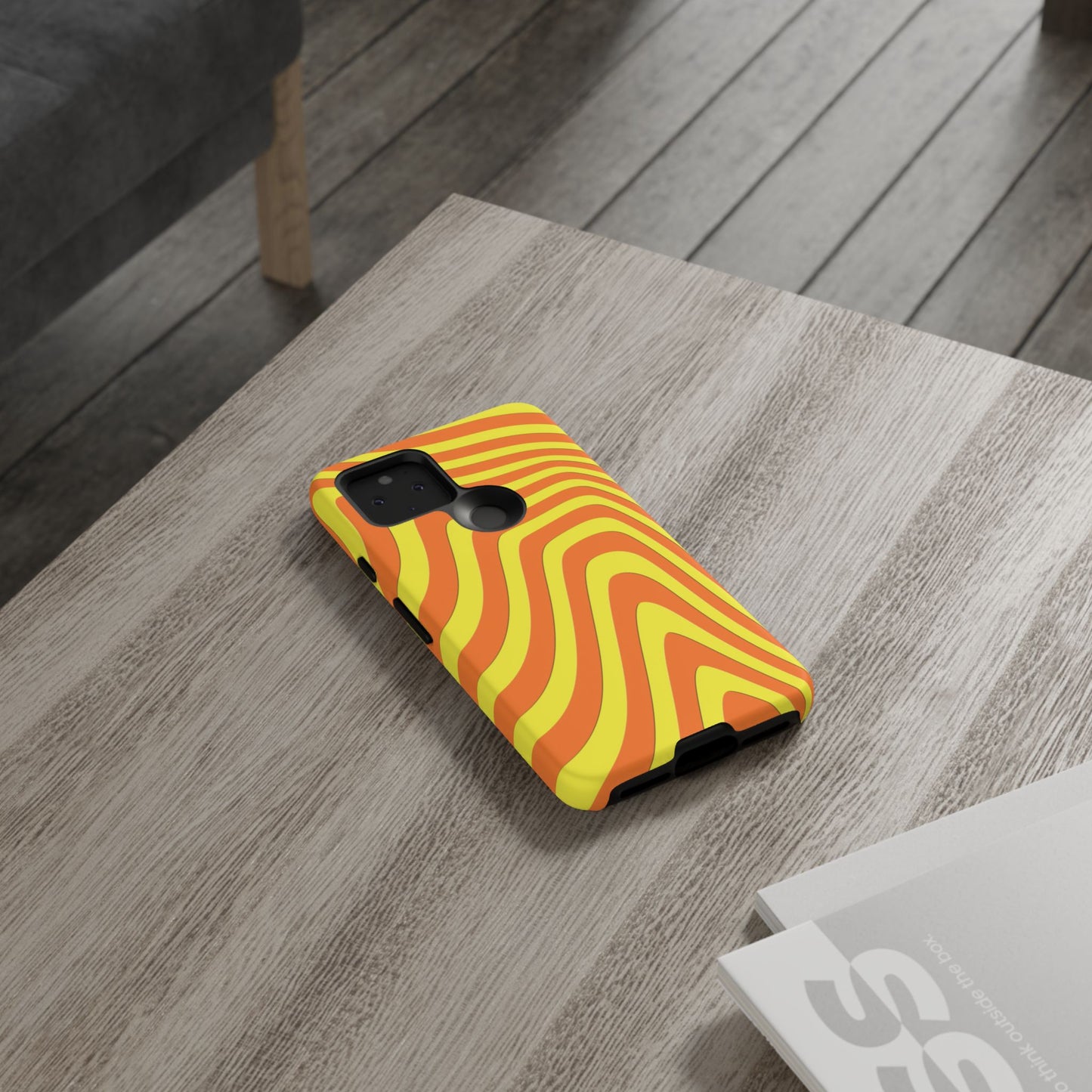 Retro wavy - Yellow and Orange - Tough Cases