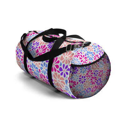 Bright Floral Print - White ffffff - Duffel Bag