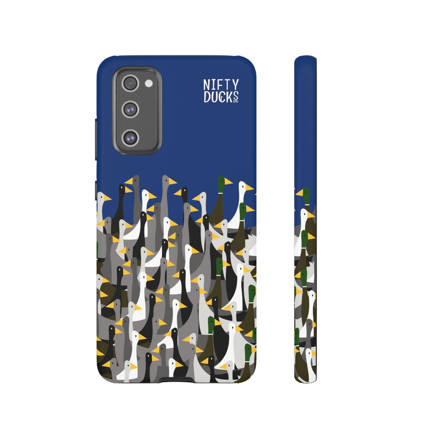 That is a LOT of ducks - Logo - Blue 003377 - Tough Cases